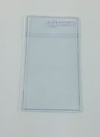 Amram 2 Inch x 3 1/2 Inch Clear Vinyl Tag Holders 50 Pieces Plus 100 Cable Ties for Hanging