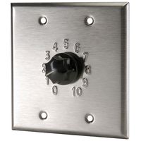 Quam QC100 100W 25/70V Attenuator Dual Gang