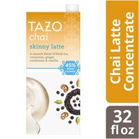 Tazo Skinny Chai Latte Concentrate, Black Tea, 32 oz