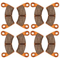 Zinger Brake Pads for Polaris RZR XP 1000 EPS 2014 2015 2016 2017 2018,4 Set Front and Rear Replacement Brake Pads
