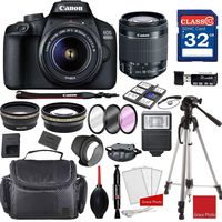 Canon EOS 4000D / Rebel T100 DSLR Camera with 18-55mm f/3.5-5.6 III + Professional Accessory Bundle