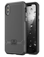Jaagd iPhone X Case, Slim Shock-Absorbing Modern Slim Non-Slip Grip Cell Phone Cases for Apple iPhone X (Gunmetal)