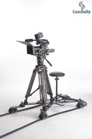 CamDolly Cinema System + 2 Rails - The World's Most Flexible Camera Dolly and Slider System w/SnakeTrack Flexible CamDolly Rails x2-100ft (2x50ft) of Solid Flexible Rubber Tracks