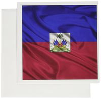 3dRose Haiti Flag - Greeting Cards, 6 x 6 inches, set of 6 (gc_28251_1)