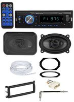 Digital Media Receiver+Front 4x6" Speakers+Wire Kits For 03-06 JEEP WRANGLER TJ