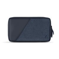 Native Union Stow Organizer - Lightweight Travel Pouch Crafted with Durable Canvas - Stores Cables, Chargers & More (Indigo)