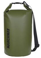MARCHWAY Floating Waterproof Dry Bag 5L/10L/20L/30L/40L, Roll Top Sack Keeps Gear Dry for Kayaking, Rafting, Boating, Swimming, Camping, Hiking, Beach, Fishing (Army Green, 30L)