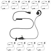 Two Way Radio Swivel Earpiece Headset with PTT for Kenwood TK 3402 3400 2402 2312 3230 TK-3312 (10 Pack)