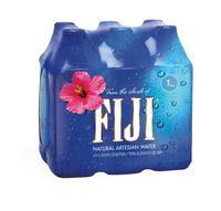 FIJI Natural Artesian Water, Natural Electrolytes, BPA Free, Earth's Finest Water, Perfect for traveling, hiking and all day hydration, 33.8 Fl Oz, Pack of 6