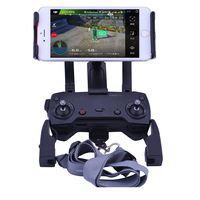 DJI Mavic Air Pro Spark Accessories, Qubuy Adjustable Remote Controller Mount Holder, 4-12 Inch Phone Tablet Extended Mount Holder With Neck Strap Foldable Bracket for DJI Mavic Air Pro Spark