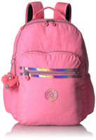 Kipling Seoul Go Laptop Backpack, Padded, Adjustable Backpack Straps, Zip Closure Laptop Backpack, Conversation Heart
