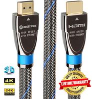 4K HDMI Cable/HDMI Cord 15ft - Ultra HD 4K Ready HDMI 2.0 (4K@60Hz 4:4:4) - High Speed 18Gbps - 28AWG Braided Cord-Ethernet /3D / ARC/CEC/HDCP 2.2 / CL3 by Farstrider