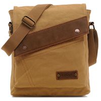 Vere Gloria Men Women Small Canvas Messenger Bag Crossbody Shoulder Handbags Ipad Laptop Bag for School Travel Hiking and Everyday Use