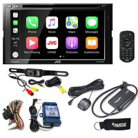 JVC KW-V940BW Receiver w/Wireless compatible with Android Auto, Apple CarPlay, Sirius Tuner, Rear Camera, Steering Wheel Interface