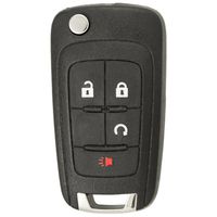 Keyless2Go Replacement Keyless Remote 4 Button Flip Car Key Fob For OHT01060512