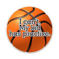 Decal Serpent I Can't My Kid Has Practice Basketball Color Vinyl Sports Car Laptop Sticker - 6"