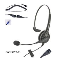 Call Center Headset for AASTRA, Allworx, Altigen, Avaya, NEC, Nortel meridian, Norstar, PolyCom, ShoreTel, Samsung and Talkswitch Telephones with RJ9 headset jack