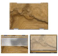 decalrus - Protective Decal Wood Burl Skin Sticker for HP Envy X360 15M-BP011DX (15.6" Screen) case Cover wrap HPenvy15_bp011dx-172