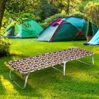 Magshion Portable Military Fold Up Camping Bed Cot with  Storage Bag, Camo