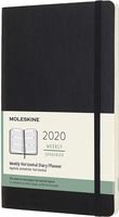 Moleskine Classic 12 Month 2020 Weekly Planner, Soft Cover, Large (5" x 8.25") Black