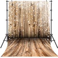Mehofoto Wood Photography Background 5x7ft Retro Rustic Wood Vinyl Photo Backdrops White Spots Studio Props Photo Backdrop for Newborn Baby
