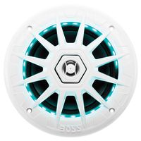 BOSS Audio Systems MRGB65 6.5 Inch Marine Speakers - Weatherproof, 200 Watts Per Pair, 100 Watts Each, Multi-Color Illumination, Full Range, 2 Way, Sold in Pairs