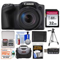 Canon PowerShot SX420 is Wi-Fi Digital Camera (Black) with 32GB Card + Case + Battery + Tripod + Kit