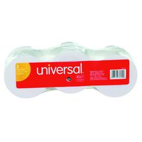 Universal 35720 Adding Machine/Calculator Roll, 16 lb, 1/2" Core, 2-1/4" x 150 ft, White (Pack of 3)