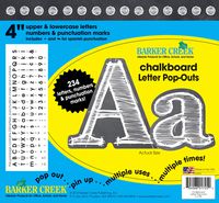 Barker Creek 4" Poster Letters & Bulletin Board Letter Pop-Outs, Chalkboard (LL-1725)