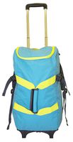 dbest products Smart Backpack, Teal and Yellow  4-in-1 Rolling Backpack Luggage Duffel Gym Bag Removable Dolly Laptop  Tablet Pocket