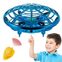Hand Operated Mini Toy Drone for Kids, Upgraded UFO Flying Ball Toy with LEDs, USB Rechargeable Indoor Drone, Most Popular 2020 Birthday Gift for 4, 5, 6, 7, 8, 9, 10, 11, Year Old Boys and Girls