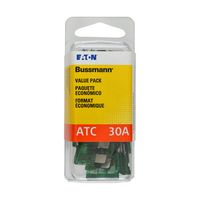 Bussmann (VP/ATC-30-RP) Green 30 Amp 32V Fast Acting ATC Blade Fuse, (Pack of 25)