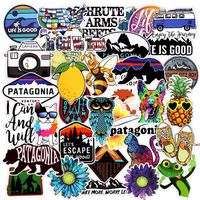 Cool Laptop Stickers for Water Bottle, Big 36 PCS Cute Aesthetic Trendy Vinyl Waterproof Sticker Pack for Luggage Suitcase Car Notebook Phone Guitar Skateboard Girls Kids Teens