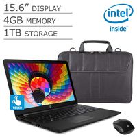Newest_HP 15.6 HD Touchscreen Laptop-Intel Pentium N5000 Processor, 4GB RAM, 1TB HDD, HDMI, Webcam, Win 10, Bundled with Wireless Mouse and Bag (Premium Bundle) (New Model Premium Bundle)