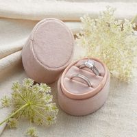 Velvet Ring Box Blush Pink, Engagement Ring Box, Ring Bearer Box, Wedding Ring Box, Wedding Photo Shoot, Engagement Photo Shoot, Bridal Gift