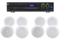 JBL VMA260 60w 8-Input Amplifier+(8) 8" JBL Speakers for Restaurant/Bar/Cafe
