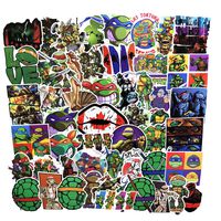 Cool Stickers Teenage Mutant Ninja Turtles Anime Catoon Stickers(55pcs) Snowboard Laptop Luggage Car Motorcycle Bicycle Fridge DIY Styling Vinyl Home Deco (Teenage Mutant Ninja Turtles)