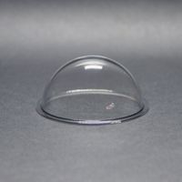 DURADOM Acrylic Dome With Flange Clear Plastic Hemisphere - Multi Use Bubble Pet Dog Fence Window Sphere CCTV Dome Acrylic Camera Perspex Display Transparent Cover Floating Fish Dome (2 inch / 50mm)