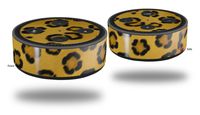 Skin Wrap Decal Set 2 Pack for Amazon Echo Dot 2 - Leopard Skin (2nd Generation ONLY - Echo NOT Included)