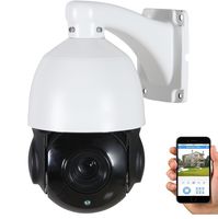 HDView (Economic Series) 2.3MP IP PTZ Camera, 22X Optical Zoom, Low Illumination Sensor, Night Vision EXIR, Outdoor Weatherproof, Network Security PTZ Dome Camera ONVIF Surge Protection, PoE