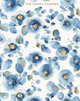 Legacy Publishing Group 17-Month Weekly Planner for August 2017 to December 2018, Indigold Flower Toss