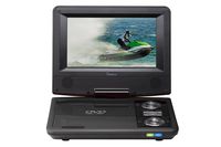 Impecca DVP775K 7 Inch Swivel Screen, Portable DVD Player, with Rechargeable Battery, SD Card Slot and USB Port, Black