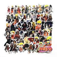 Sticker 63Pcs/lot Japan Anime Naruto Sasuke Cartoon for Snowboard Laptop Luggage Fridge Car- Styling Vinyl Decal Home Decor