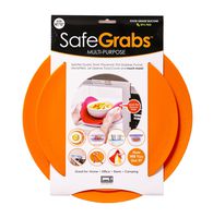 Multi-Purpose Silicone - Original Microwave Mat from Shark Tank | Splatter Guard, Trivet, Hot Pad, Pot Holder, Minimize Mess (BPA-Free, Heat Resistant, Dishwasher Safe), Set of 2, Orange