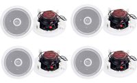 8) Pyle PDIC60 6.5" 250W 2 Way Round In Wall/Ceiling Home Speakers System Audio