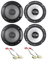 Kenwood 6.5" Front+Rear Speaker Replacement for 1993-1995 Jeep Grand Cherokee