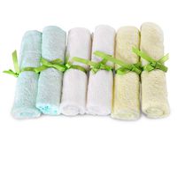 Brooklyn Bamboo | Baby Washcloth Wipes | Extremely Soft & Absorbent | Extra Durable & Hypoallergenic | 6 Pack Set | 10 x 10 Inches | Assorted Colors