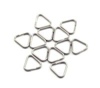 HITHUT 12pcs Camera Eyelet Ring Split Ring Lug Ring Triangle Strap Ring Hook for DSLR RF Mirrorless Camera (Stainless Steel)