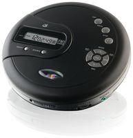 GPX PC332B Portable CD Player with Anti-Skip Protection, FM Radio and Stereo Earbuds - Black