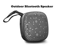 Portable outdoor Bluetooth Speaker / Shower Speaker with Enhanced Bass sound, Built-In Microphone and Micro TF SD Card slot ,Support MP3 play(Gray)